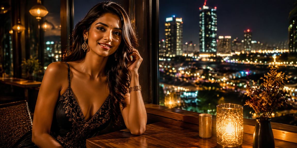 Evening view of Pune city with casino style entertainment vibes